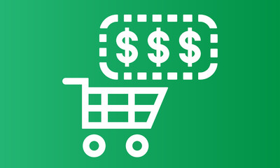 Shop Cashback. Illustration of online shopping in an online store