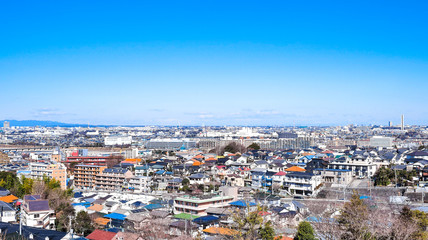 Fototapeta na wymiar 郊外の住宅地　東京