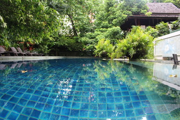 タイのリゾートホテルのプール