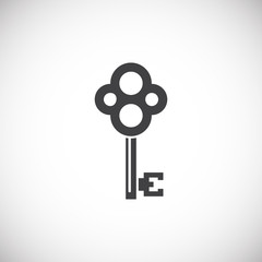 Obraz premium Key icon on background for graphic and web design. Creative illustration concept symbol for web or mobile app