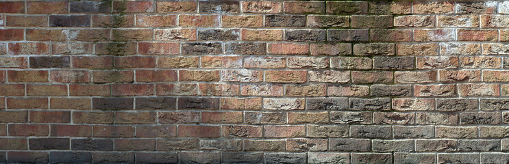 Old vintage brick wall for background. Brick surface template photo.