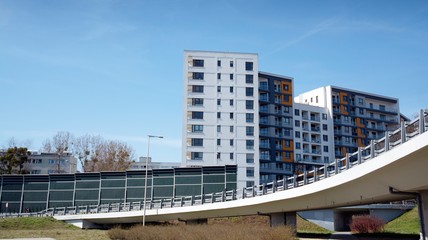 Obraz premium modern apartment building