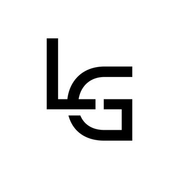 logo design template letter lg