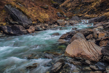 A small river in the Norwegian fjords