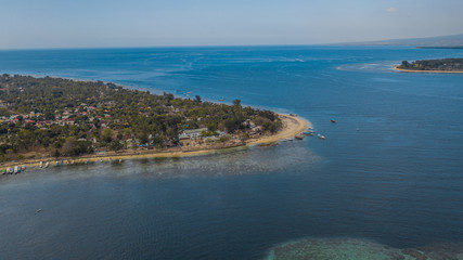 The beautiful beach in the afternoon