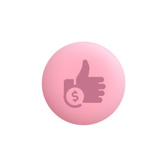 Cost Per Like -  Modern App Button