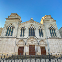 Fototapeta na wymiar Great Synagogue of Bordeaux France, the main place of worship Israelite Bordeaux, siege of the Sephardic community, it is classified a historical monument since 1998
