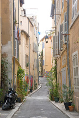 Marseille, Gasse in der Altstadt