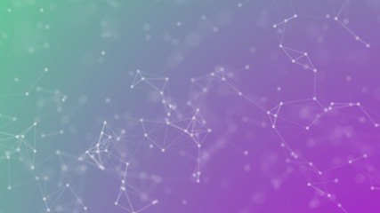 Abstract blockchain network connection structure.
