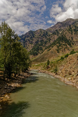 river in the mountains
