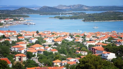 Naklejka na ściany i meble Croatia landscape of Murter island