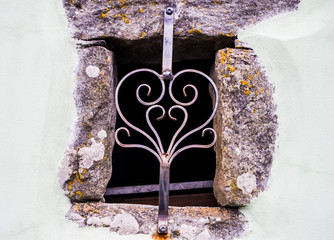 beautiful handcrafted antique details of historic building