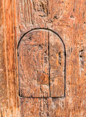 ancient lock of historic building