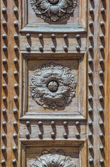 beautiful handcrafted antique details of historic building