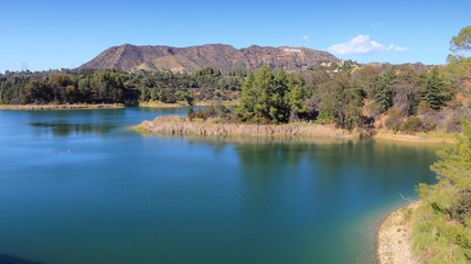 Fototapeta na wymiar Hollywood Reservoir