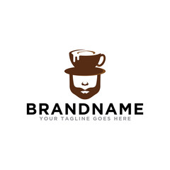 Coffee logo icon vector. Cafe logo design on trendy logo. Modern design coffee shop logo template.