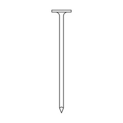 Metal screw vector icon.Outline vector icon isolated on white background metal screw.