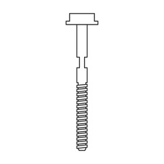 Metal nails vector icon.Outline vector icon isolated on white background metal nails.