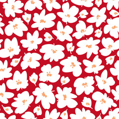 Flower vector illustration material abstract beautifully,