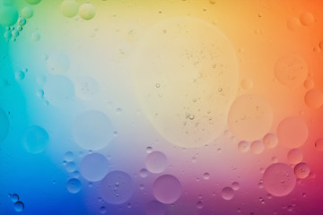 colorful background oil in water