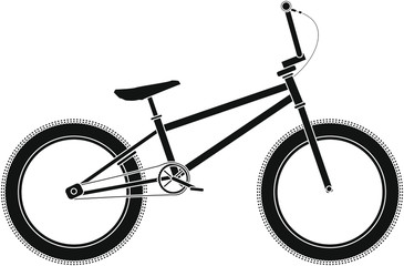 bmx bike on white background