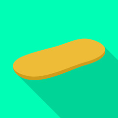 Vector design of bun and sesame sign. Graphic of bun and bread vector icon for stock.