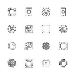 Electronics - Flat Vector Icons