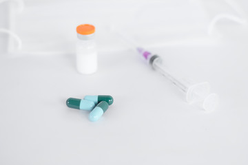 medical syringe and virus vaccine