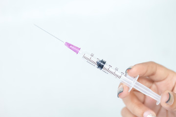 medical syringe and virus vaccine