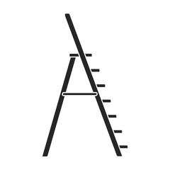 Stepladder vector icon.Black vector icon isolated on white background stepladder .
