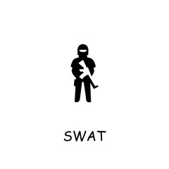 Swat flat vector icon