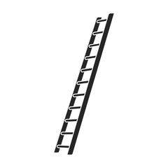 Ladder vector icon.Black vector icon isolated on white background ladder.