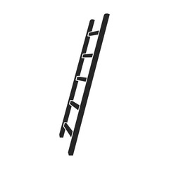 Ladder vector icon.Black vector icon isolated on white background ladder.