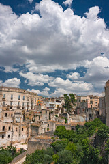 Fototapeta na wymiar Panoramic view of the historic city of Gravina di Puglia.