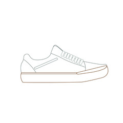 bmx bike riding shoes on white background