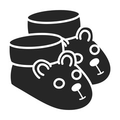 Shoe vector icon.Black vector icon isolated on white background shoe.