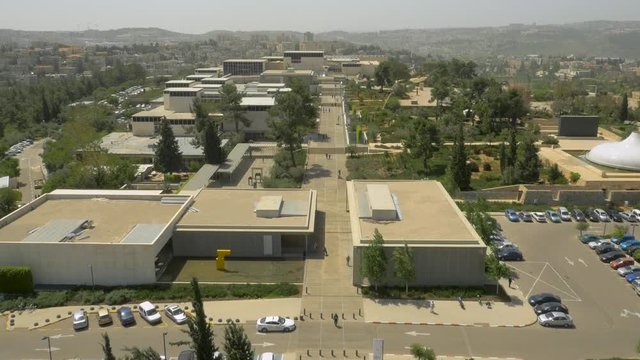 Aerial drone Israel Jerusalem - Israel Museum in Jerusalem