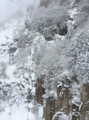 Scenery from the ropeway of Mt. Gozaisho 