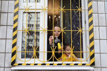 Covid-19, coronavirus in Moscow city, Russia. Freedom! Quarantine period (