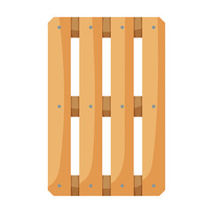 Wooden pallet vector icon.Cartoon vector icon isolated on white background wooden pallet.