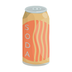 Soda vector icon.Cartoon vector icon isolated on white background soda.