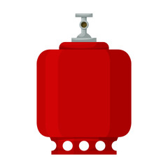 Gas bottle vector icon.Cartoon vector icon isolated on white background gas bottle.