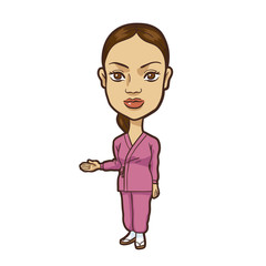 イラスト ：店員さん　東南アジア女性