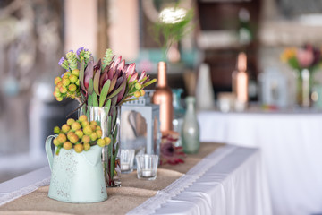 Wedding decor rustic