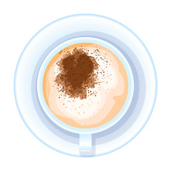 Coffee vector icon.Cartoon vector icon isolated on white background coffee.