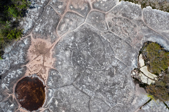 An Aboriginal Rock Carving Art