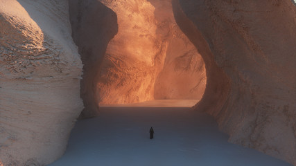 3d Illustration of an alien landscape