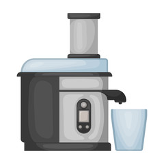 Juicer blender vector icon.Cartoon vector icon isolated on white background juicer blender.