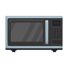 Microwave oven vector icon.Cartoon vector icon isolated on white background microwave oven.