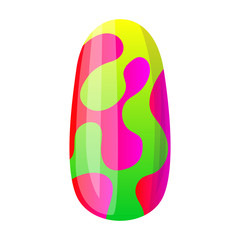 Nail of manicure vector icon.Cartoon vector icon isolated on white background nail of manicure.